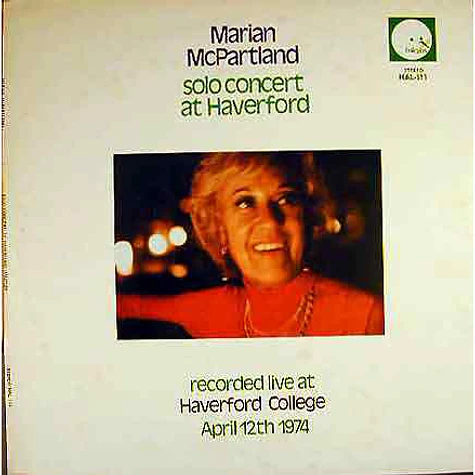 Marian McPartland - Solo Concert At Haverford