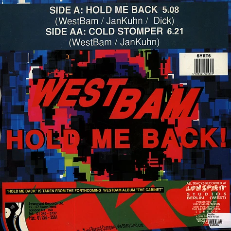 WestBam - Hold Me Back