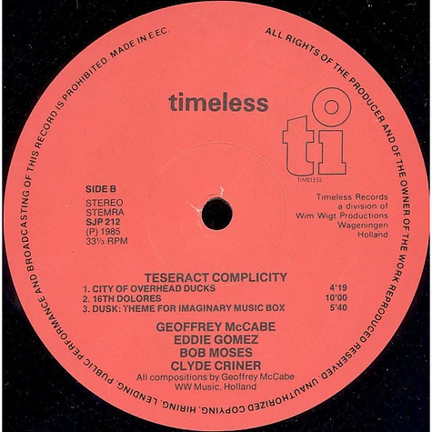 Geoffrey McCabe - Teseract Complicity