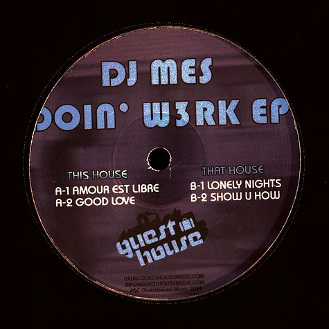 DJ Mes - Doin' W3rk EP