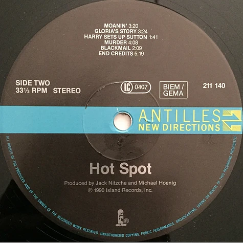 Jack Nitzsche - OST The Hot Spot