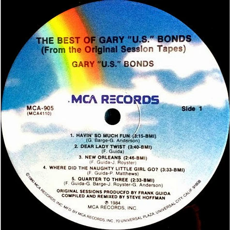 Gary U.S. Bonds - The Best Of Gary U.S. Bonds (From The Original Session Tapes)