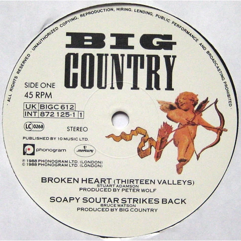 Big Country - Broken Heart (Thirteen Valleys)