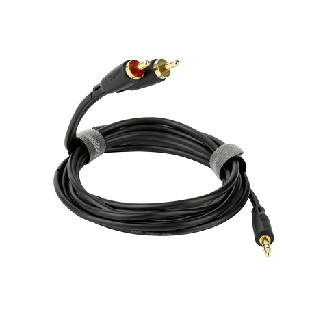 QED - CONNECT 3,5 mm Klinke auf Cinch-Kabel 0,75 Meter