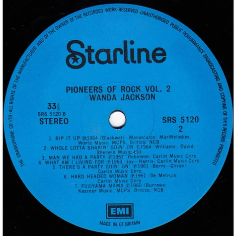 Wanda Jackson - Pioneers Of Rock. Vol 2