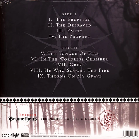 Emperor - Prometheus Discipline Of Fire & Demise Black / Grey / White Swirl Vinyl Edition