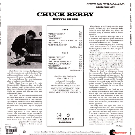 Chuck Berry - Berry Is On Top Colored Vinyl Edition