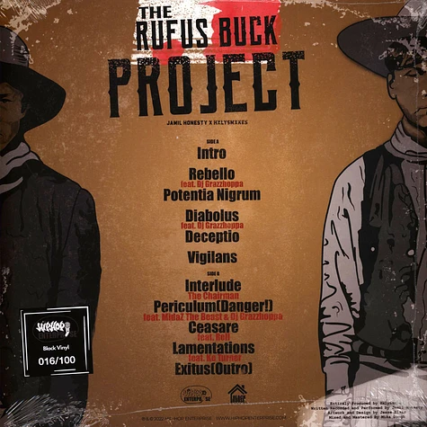 Jamil Honesty X Hxlysmxkes - The Rufus Buck Project Black Vinyl Edition