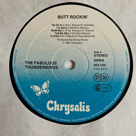 The Fabulous Thunderbirds - Butt Rockin'