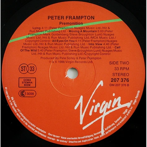 Peter Frampton - Premonition