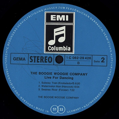 The Boogie Woogie Company - Live For Dancing