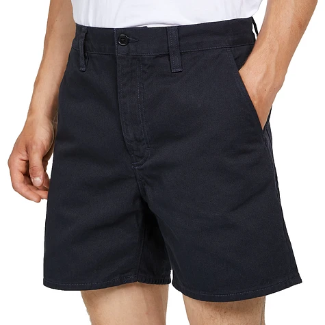 Nudie Jeans - Luke Worker Shorts Rigid Twill (Solid Navy) | HHV