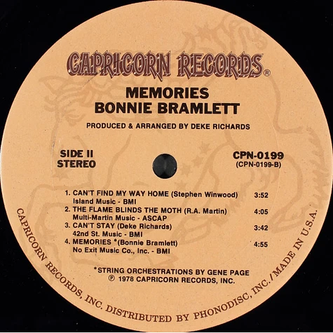 Bonnie Bramlett - Memories