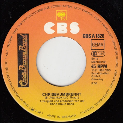 Chris Braun Band - Chrisbaumbrennt