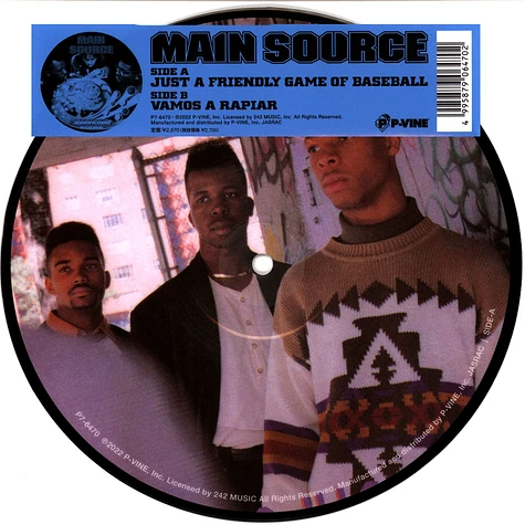 Main Source - Just A Friendly Game Of Baseball / Vamos A Rapiar Picture Disc Edition
