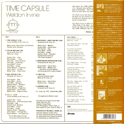 Weldon Irvine - Time Capsule