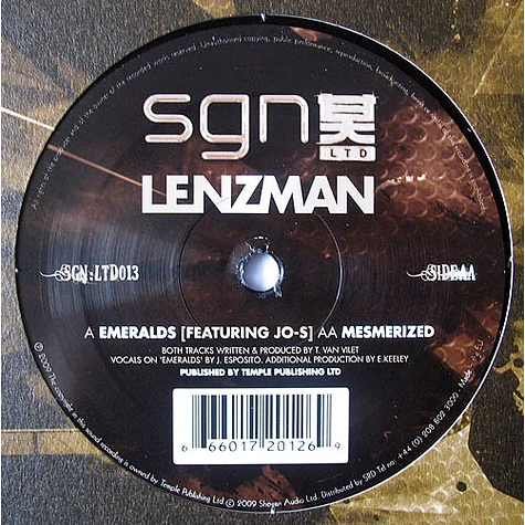 Lenzman - Emeralds / Mesmerized