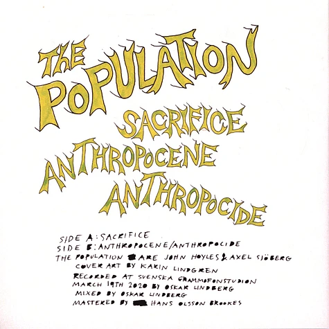 Population - Sacrifice / Anthropocene / Anthropocide