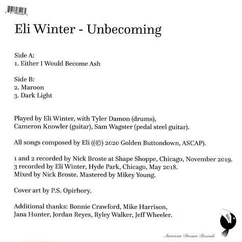 Eli Winter - Unbecoming