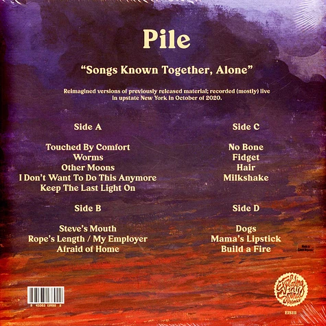 Pile - Songs Known Together,Alone