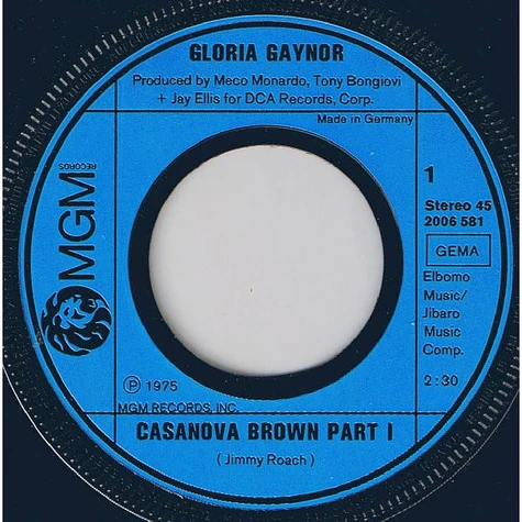 Gloria Gaynor - Casanova Brown