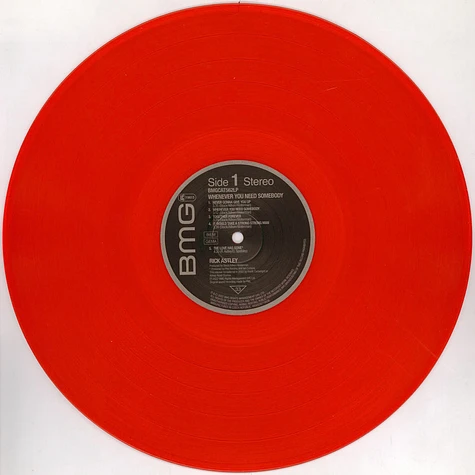 Rick Astley - Whenever You Need Somebody Transparent Record Store Day 2022 Red Vinyl Edition