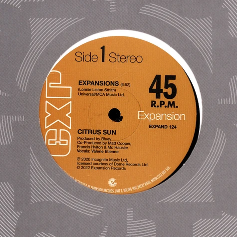 Citrus Sun - Expansions (12" Version) / Hard Boiled