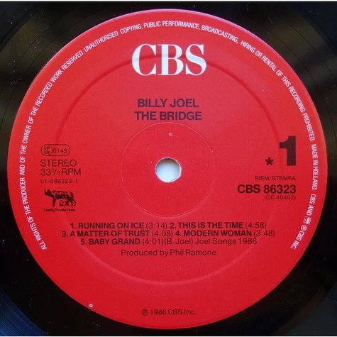 Billy Joel - The Bridge