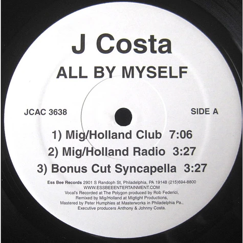 J. Costa - All By Myself J. Costa - All By Myself