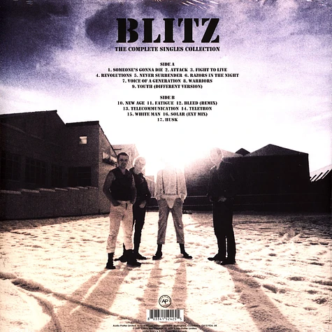 Blitz - The Complete Singles Collection Clear Vinyl Edition