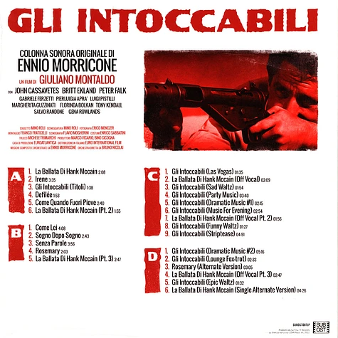 Ennio Morricone - OST Gli Intoccabili Splattered Vinyl Edtion