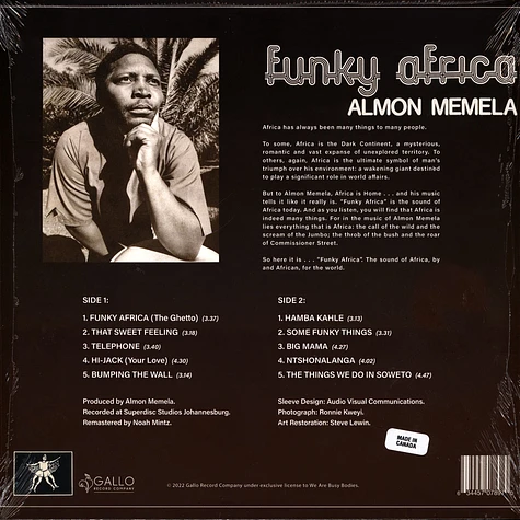 Almon Memela - Funky Africa