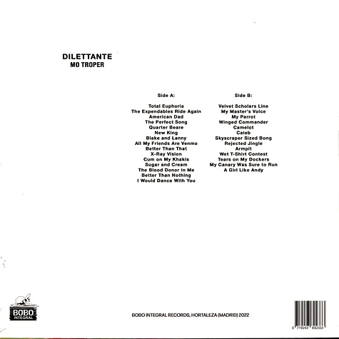 Mo Troper - Dilettante Red Vinyl Edition