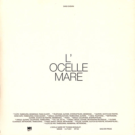 L'Ocelle Mare - Sans Chemin