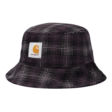 Carhartt WIP - Cord Bucket Hat (Wiley Check / Dark Plum)