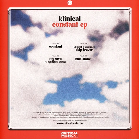 Klinical - Constant EP White Vinyl Edition