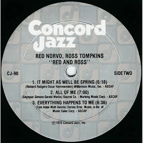 Red Norvo & Ross Tompkins - Red & Ross Recorded Live January 1979