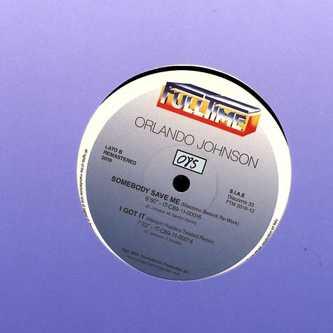 Orlando Johnson - Turn The Music On Black Vinyl Edition