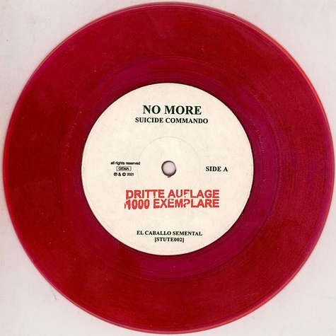 No More - Suicide Commando Purple Vinyl Edition