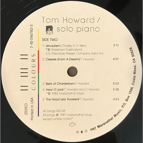 Tom Howard - Solo Piano