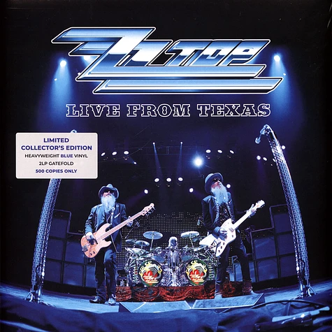 ZZ Top - Live In Texas Record Store Day 2022 Clear Blue Vinyl Edition