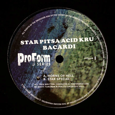 Star Pitsa Acid Kru - Bacardi