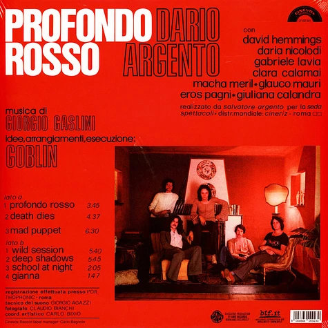 Goblin - OST Profondo Rosso Clear Purple Vinyl Edition
