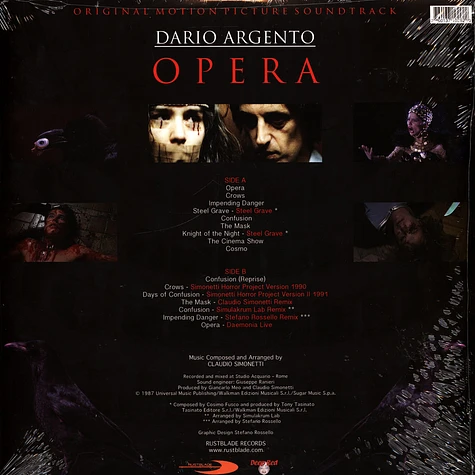 Claudio Simonetti - OST Dario Argento's Opera Soundtrack: 35th Anniversary