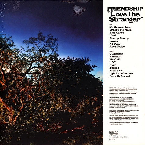 Friendship - Love The Stranger Black Vinyl Edition