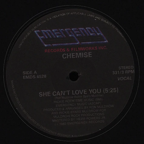 Chemise - She Can't Love You
