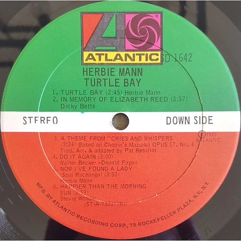 Herbie Mann - Turtle Bay