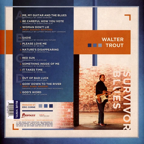 Walter Trout - Survivor Blues Blue Vinyl Edition