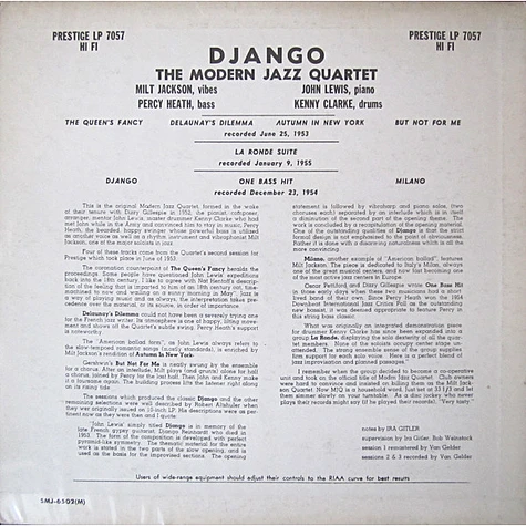 The Modern Jazz Quartet - Django