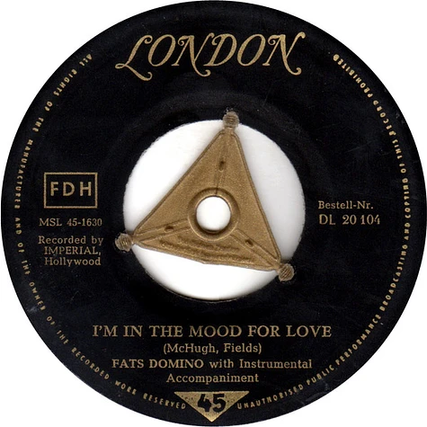 Fats Domino - I'm Walkin' / I'm In The Mood For Love